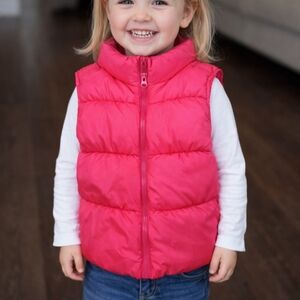 Pink Puffer Vest for Kids